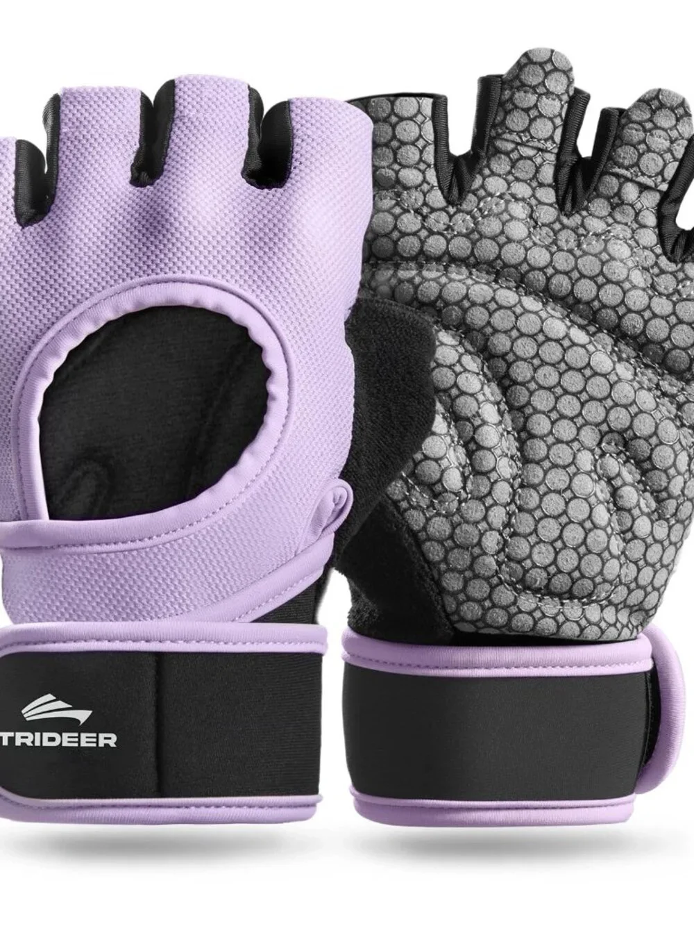 TRIDEER Weight Lifting Workout Gloves with Wrist Support Unisex Medium